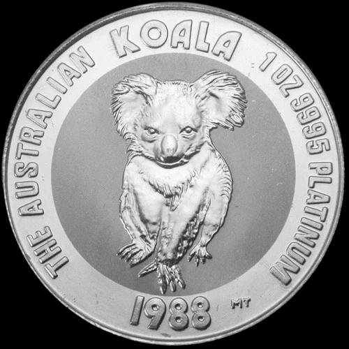 Koala 1 uncja platyny 1988 - Front