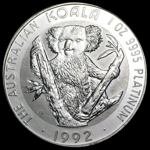 Koala 1 uncja platyny 1992 - Front