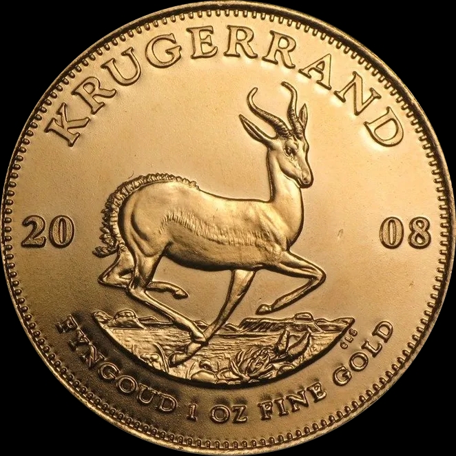 Krugerrand 1 uncja złota losowe lata - Front