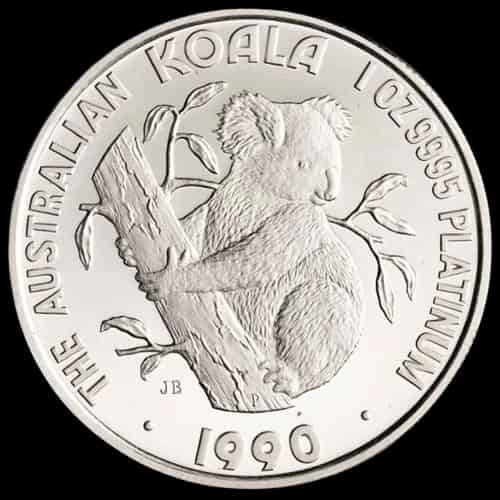 Koala 1 uncja platyny 1990 - thumbnail 1