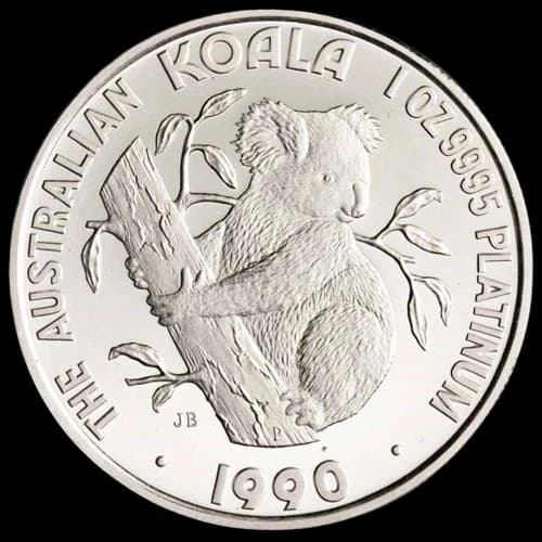Koala 1 uncja platyny 1990