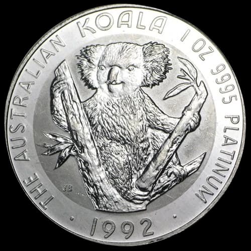 Koala 1 uncja platyny 1992